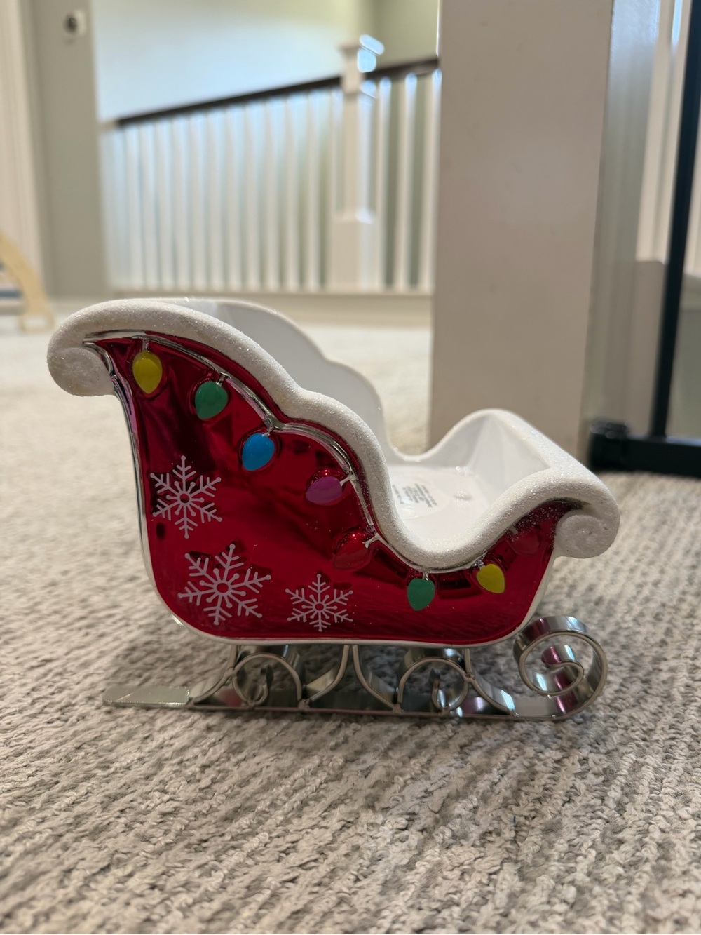 Bath and body works sleigh candle holder Christmas